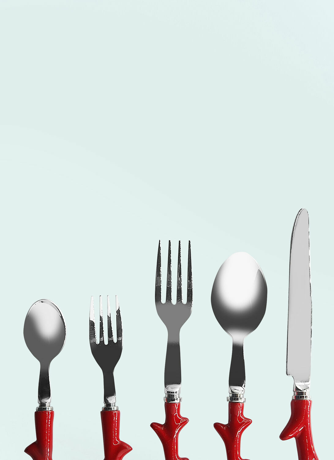 Les-Ottomans Coral Cutlery Set