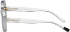 Doublet Silver Rectangular Sunglasses