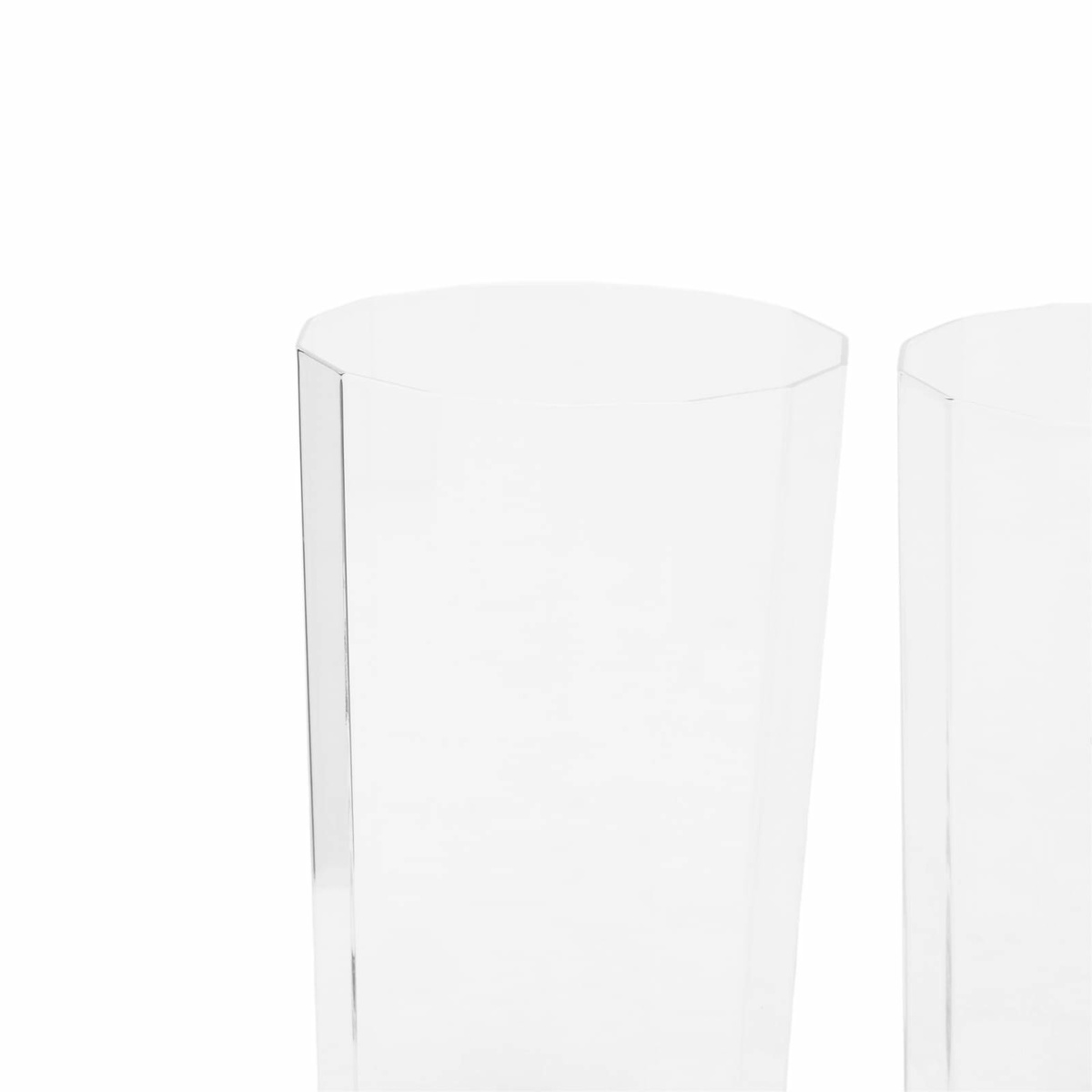 HAY Angle Glass Medium - Set of 4 in Clear 