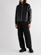 Givenchy - Leather Bomber Jacket - Black