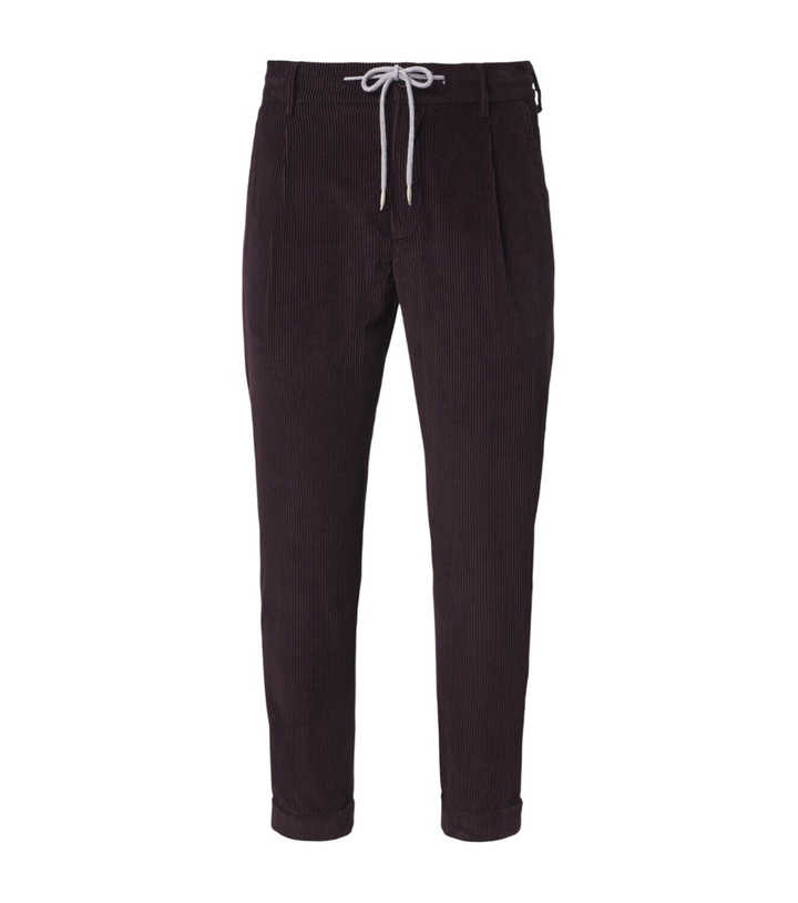 Photo: Eleventy Cotton and cashmere corduroy slim pants