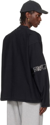 VETEMENTS Black Taped Reconstructed Longsleeve T-shirt
