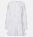 Veronica Beard Marguerite cotton-blend voile minidress