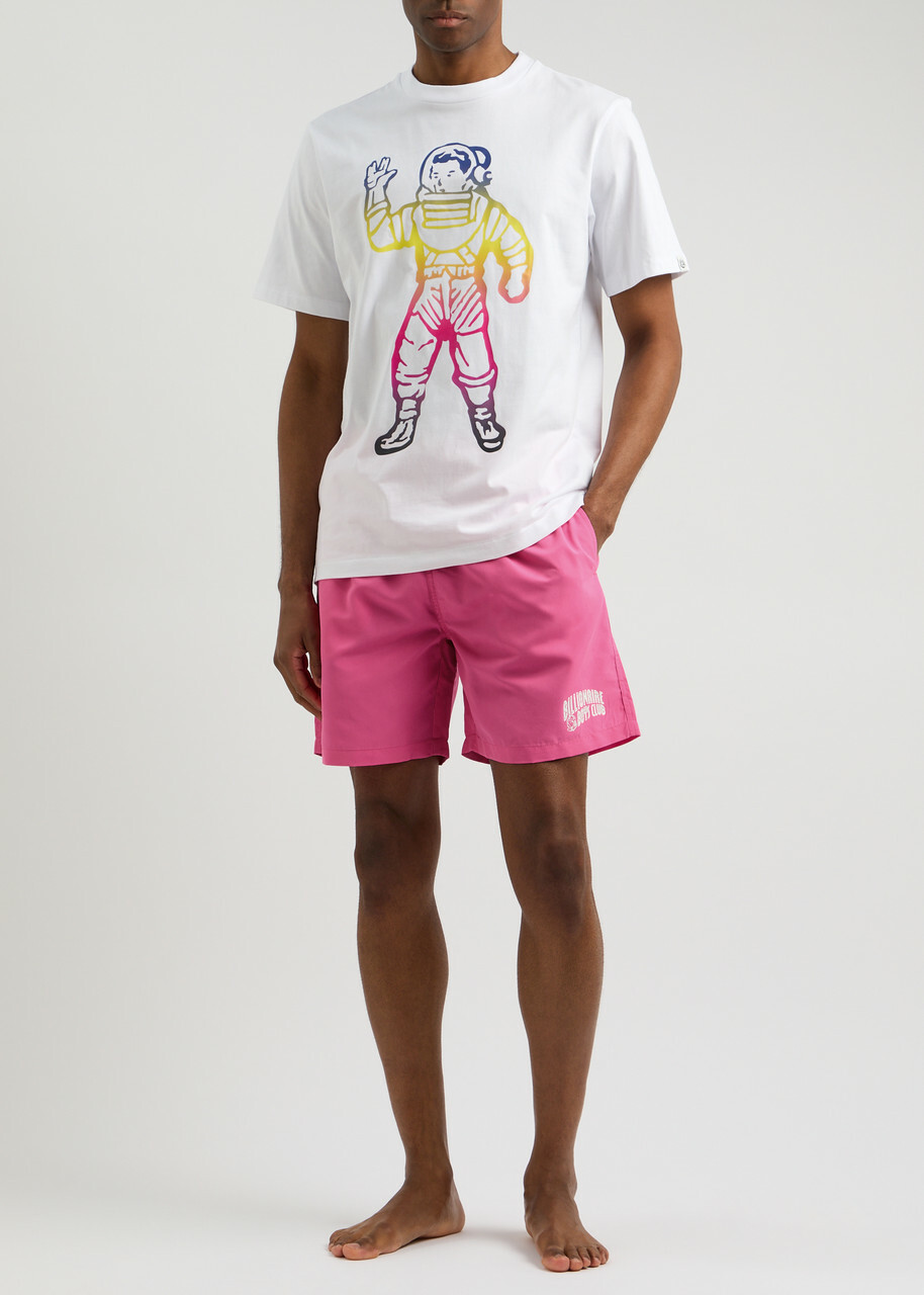Billionaire Boys Club Diamond Dollars Logo Shell Swim Shorts Pink