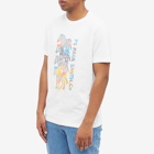 Paul Smith Men's Multi Zebra T-Shirt in White