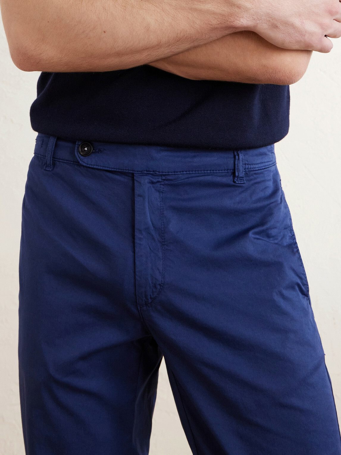 Massimo Alba - Straight-Leg Cotton-Blend Trousers - Blue