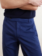 Massimo Alba - Straight-Leg Cotton-Blend Trousers - Blue