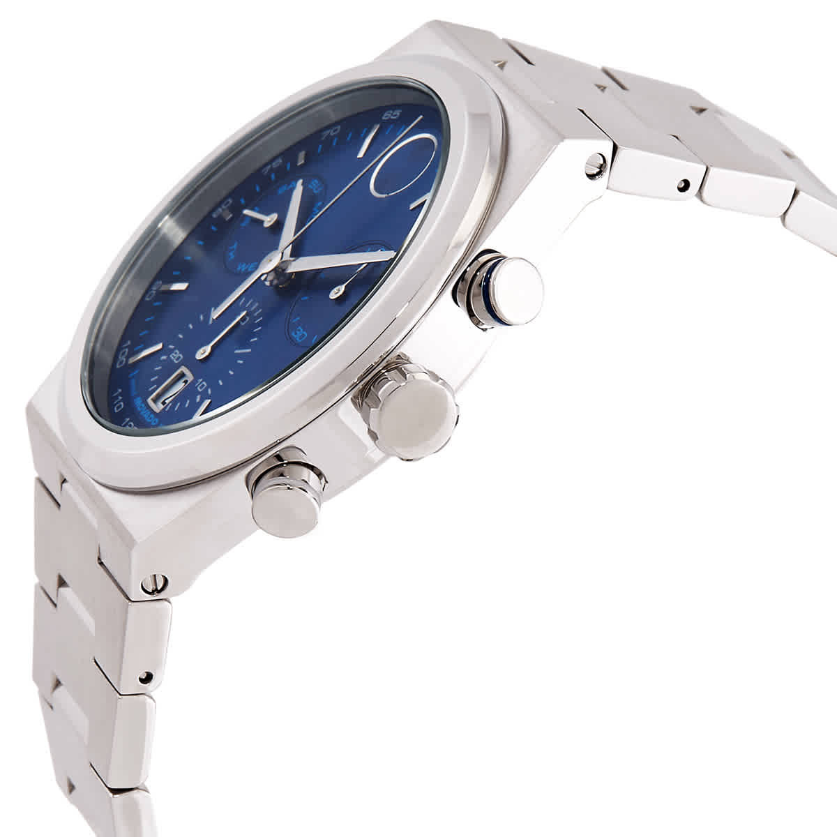Movado BOLD Quest Chronograph Quartz Blue Dial Mens Watch 3601199 Movado