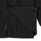 Stone Island Men's Garment Dyed Hooded Shirt Jacket in Black