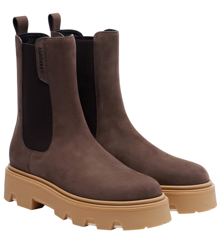 Photo: Moncler Aurea suede Chelsea boots