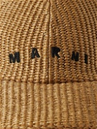 Marni - Logo-Embroidered Raffia Baseball Cap - Brown