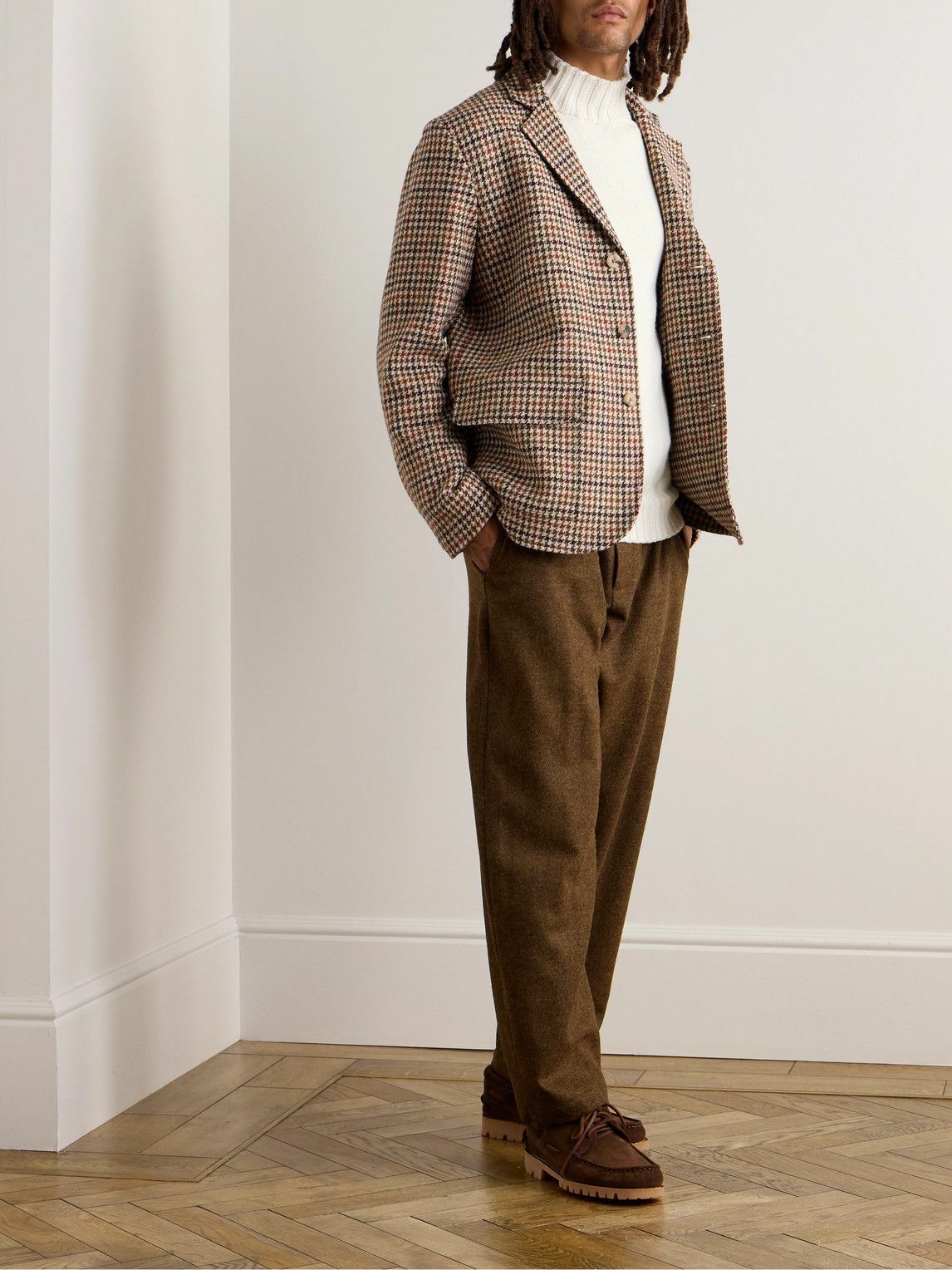 DE BONNE FACTURE セーター De Bonne Facture Produces Zip Sweater in Organic Virgin Wool