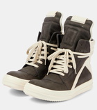 Rick Owens Geobasket suede high-top sneakers