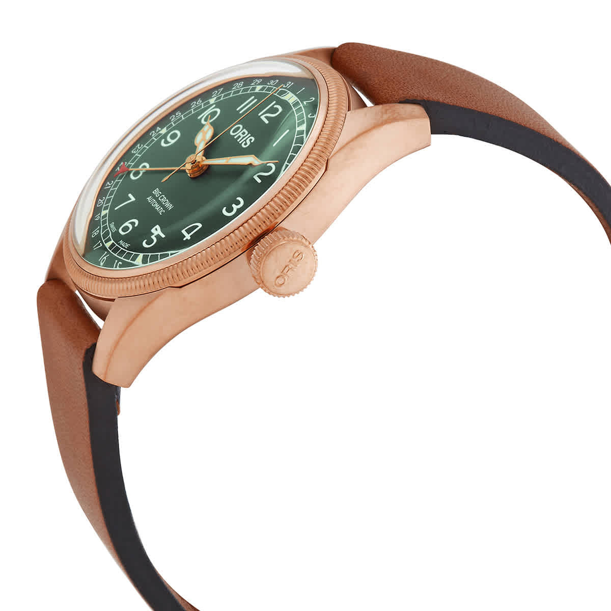 Oris Big Crown Pointer Date Automatic Green Dial Mens Watch 01 754 7741 3167-07 5 20 58BR