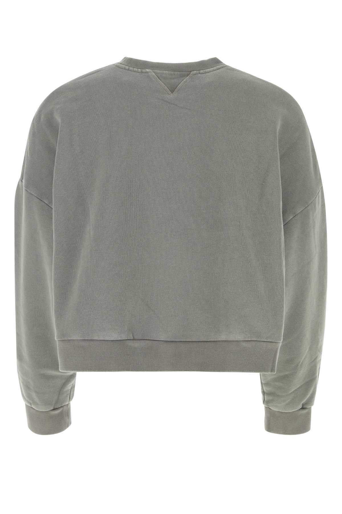Entire Studios Grey Cotton Oversize Sweatshirt