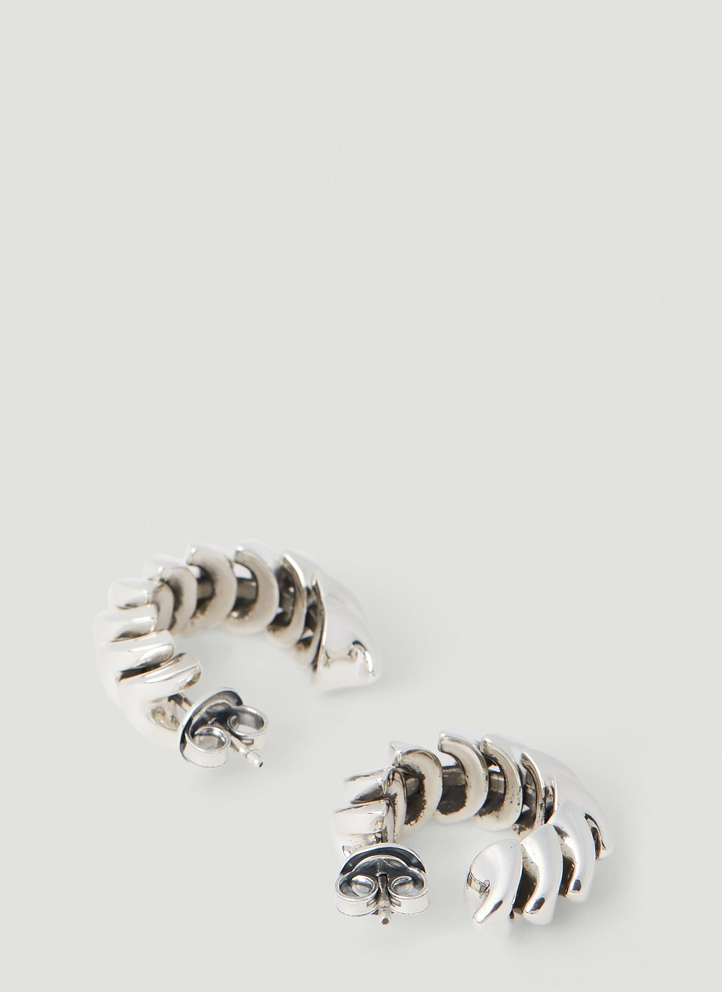 Bottega Veneta Twisted Hoop Earrings