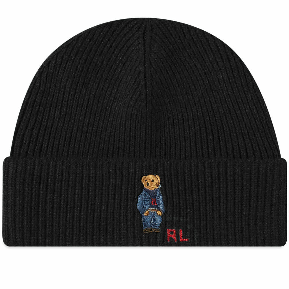 Polo Ralph Lauren Men's Solid Denim Bear Beanie Hats main image 1
