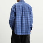 Sage Nation Men's Chisholm Check Shirt in Royal Blue Check