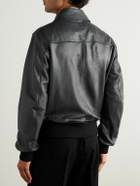 AMI PARIS - Leather Jacket - Black