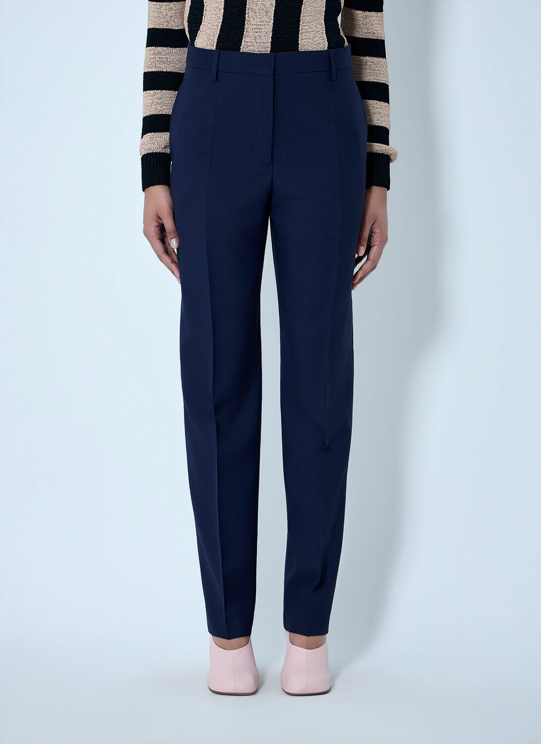 Dries Van Noten Wool Tailored Trousers