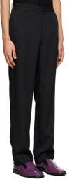 CALVINLUO SSENSE Exclusive Black Polyester Trousers
