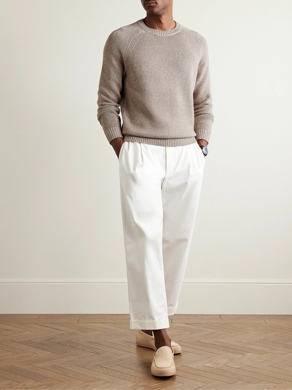 Peter Millar - Tilden Cotton-Blend Sweater - Brown