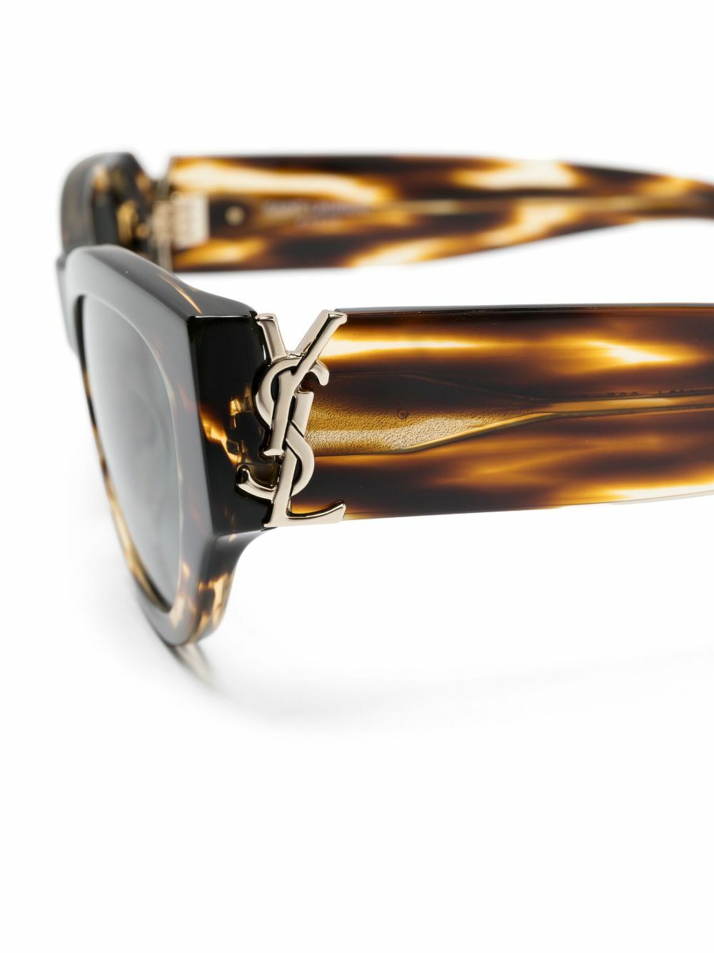 New Saint Laurent Tortoiseshell Cat Eye Sunglasses - Brown Saint Laurent Eyewear Brown Tortoiseshell Cat Eye Sunglasses  main image 3