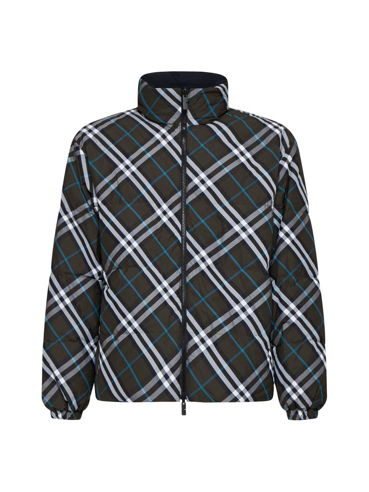 Burberry Brown Corduroy Collar Patchwork Jacket Burberry