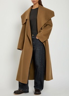 JW Anderson Belted Wool and Cashmere-blend Trench Coat Brown