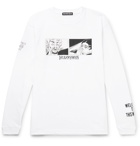 Flagstuff - Printed Cotton-Jersey T-Shirt - White