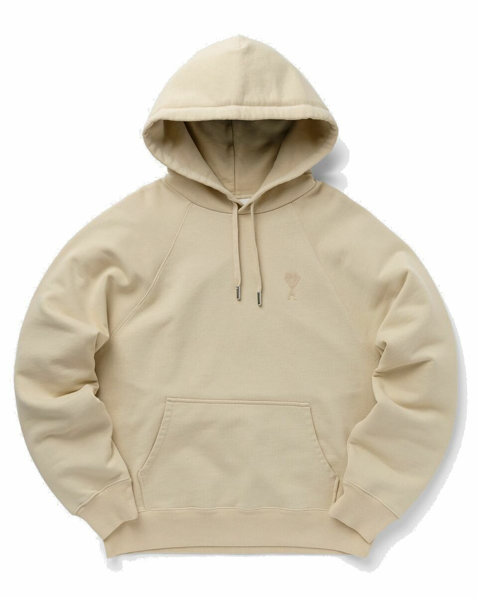 Photo: Ami Paris Tonal Adc Hoodie Beige - Mens - Hoodies