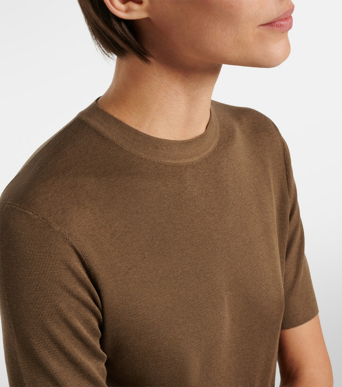 The Row Ozzi silk-blend T-shirt