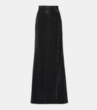 Roland Mouret Crystal-embellished maxi skirt