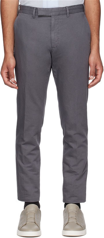 Photo: ZEGNA Gray Summer Trousers