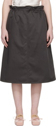 MM6 Maison Margiela Gray Long Skirt