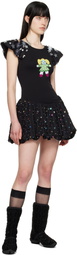 Chopova Lowena Black Angelica Minidress