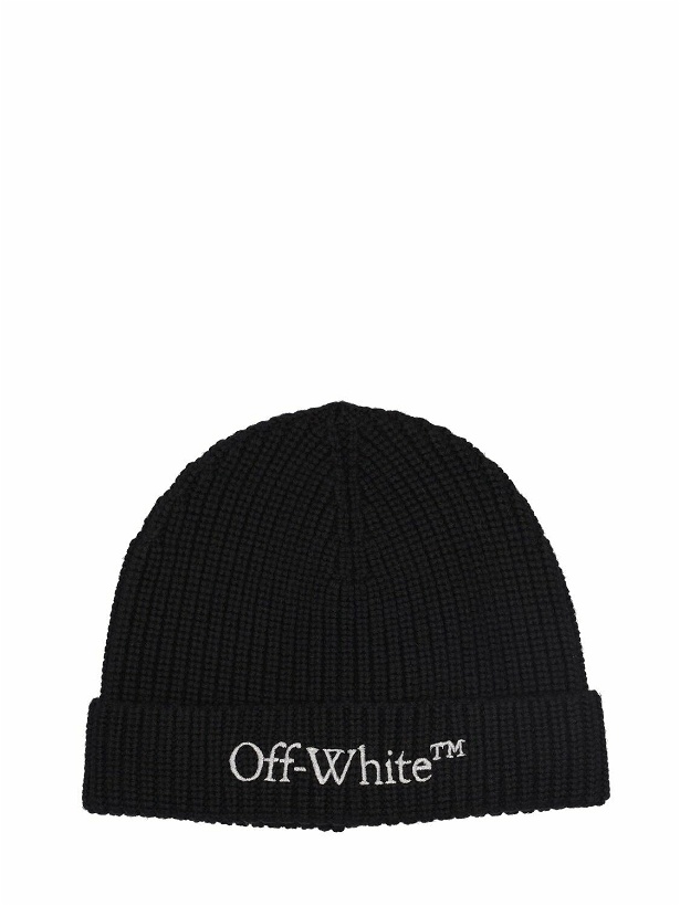Photo: OFF-WHITE - Bookish Classic Knit Wool Beanie