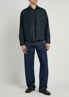 Les Deux Como Coach Checked Twill Jacket Navy