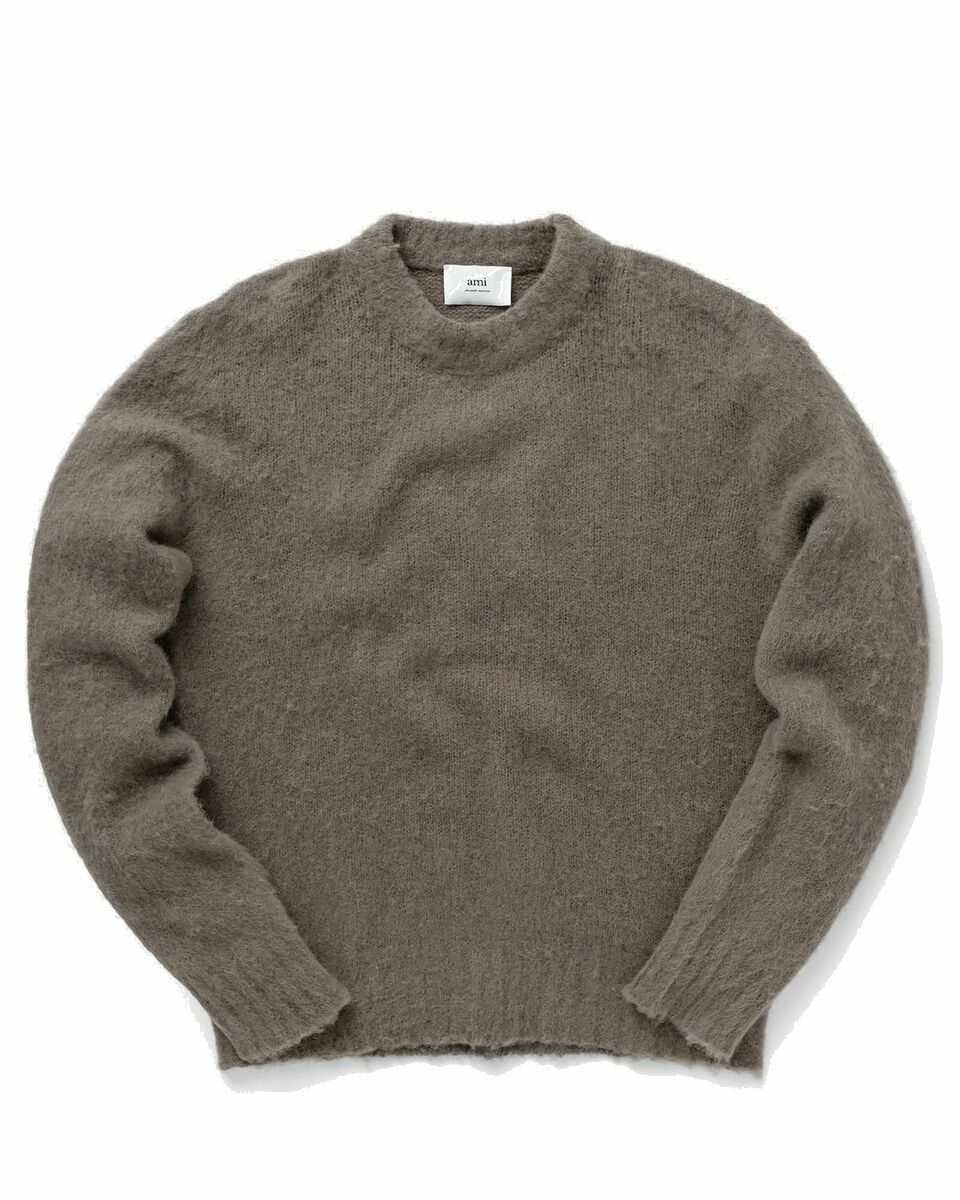 Photo: Ami Paris Crewneck Sweater Grey - Mens - Pullovers