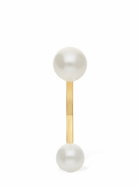 DELFINA DELETTREZ - 18kt Gold Double Pearl Mono Earring