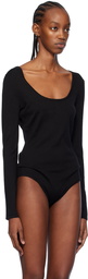 Gabriela Hearst Black Emily Bodysuit