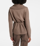 Moncler Down-paneled wool and cashmere cardigan