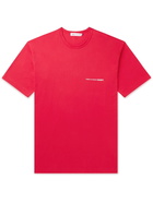 Comme des Garçons SHIRT - Logo-Print Cotton-Jersey T-Shirt - Red