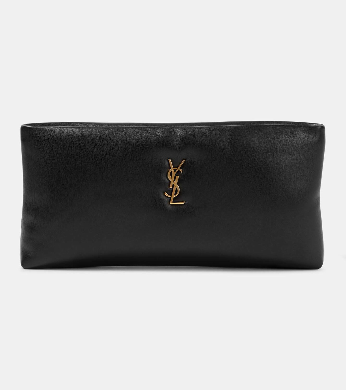 Calypso Small leather pouch in red - Saint Laurent