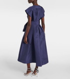 Carolina Herrera Bow-detail silk midi dress