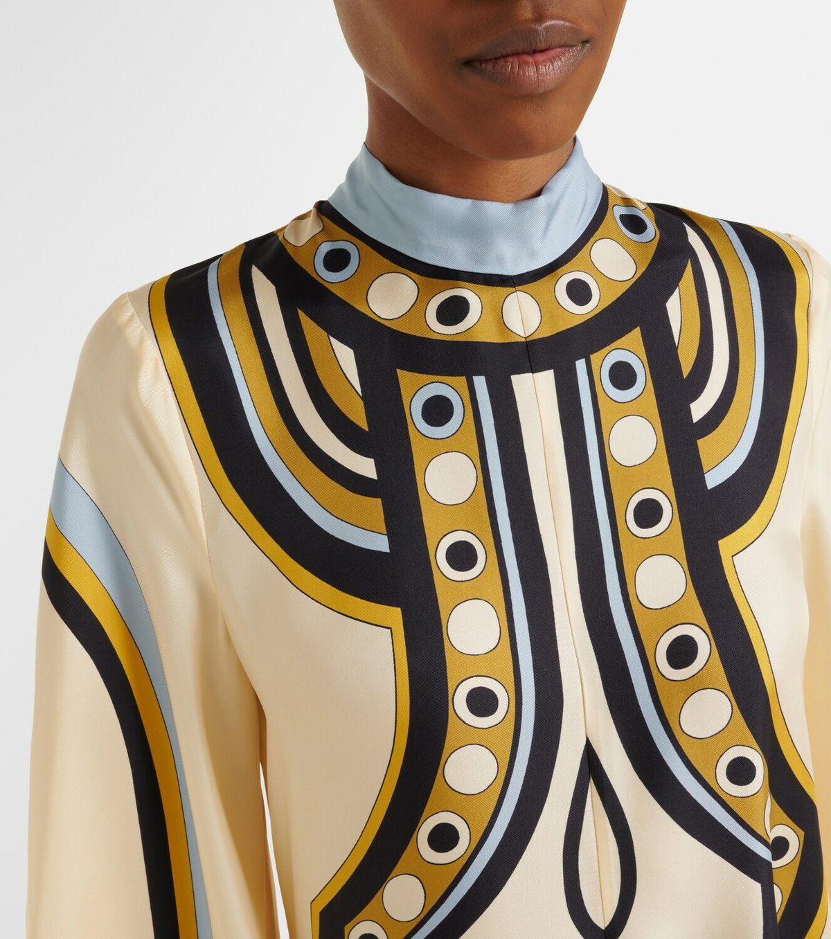 La DoubleJ Magnifico printed silk twill maxi dress