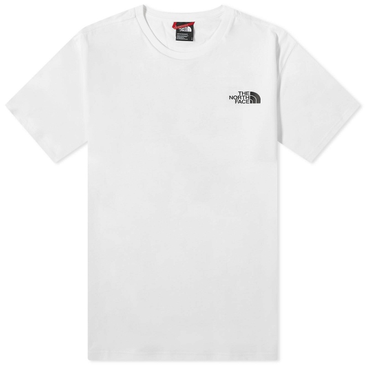 Photo: The North Face Men's Collage T-Shirt in Tnf White/Boysenberry