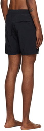 Stone Island Black Crinkled Swim Shorts