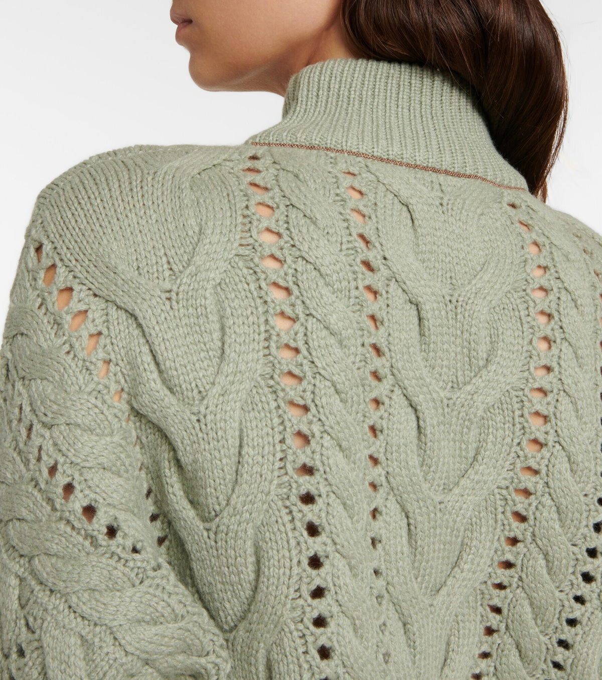 Brunello Cucinelli - High-neck wool, cashmere and silk