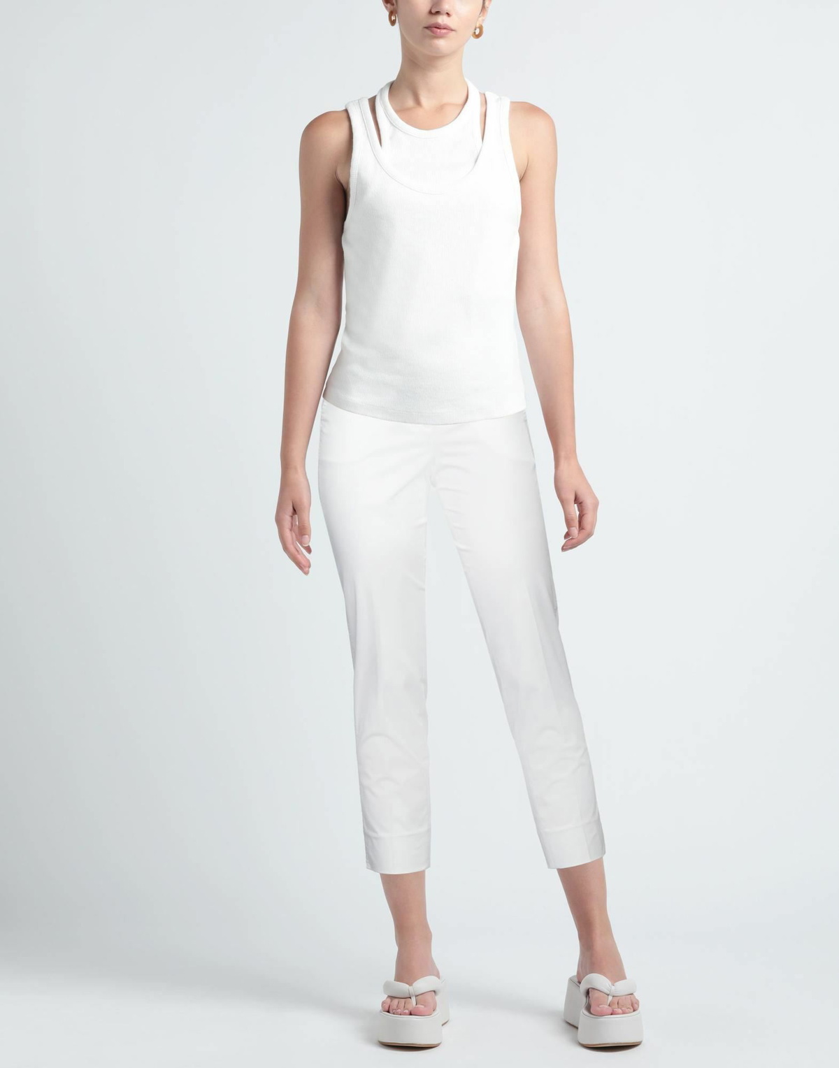 Peserico Womens Pants in White